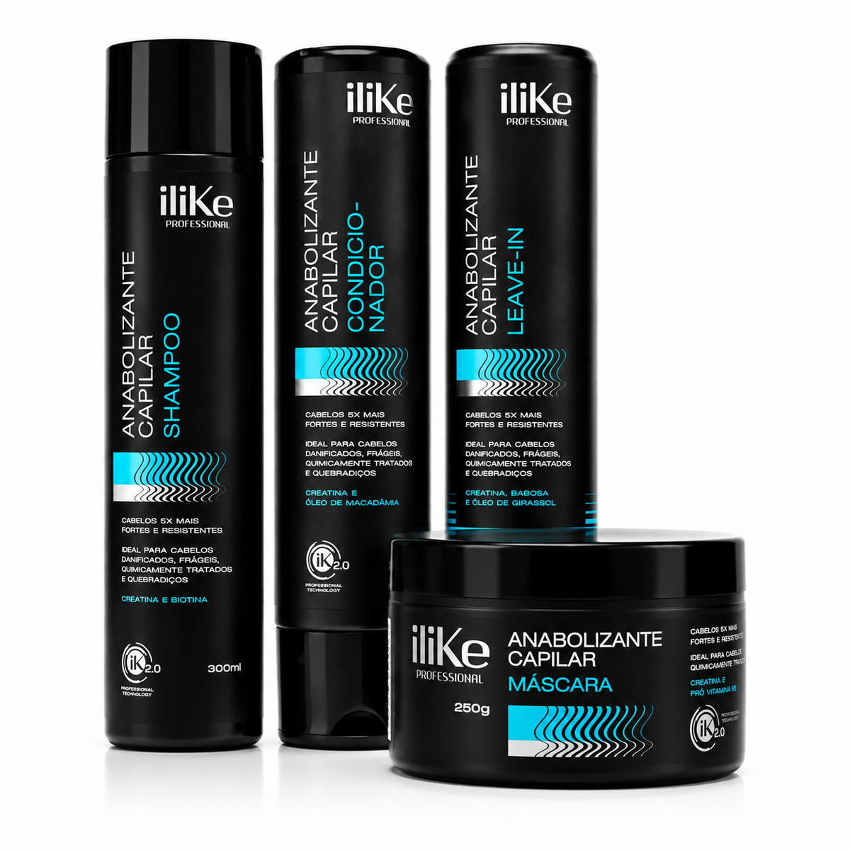 Anabolizante Capilar Kit Reconstrução Completa - 04 Produtos