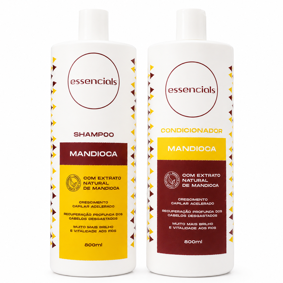 Essencials Kit Mandioca Shampoo e Condicionador - ( 2x800ml )
