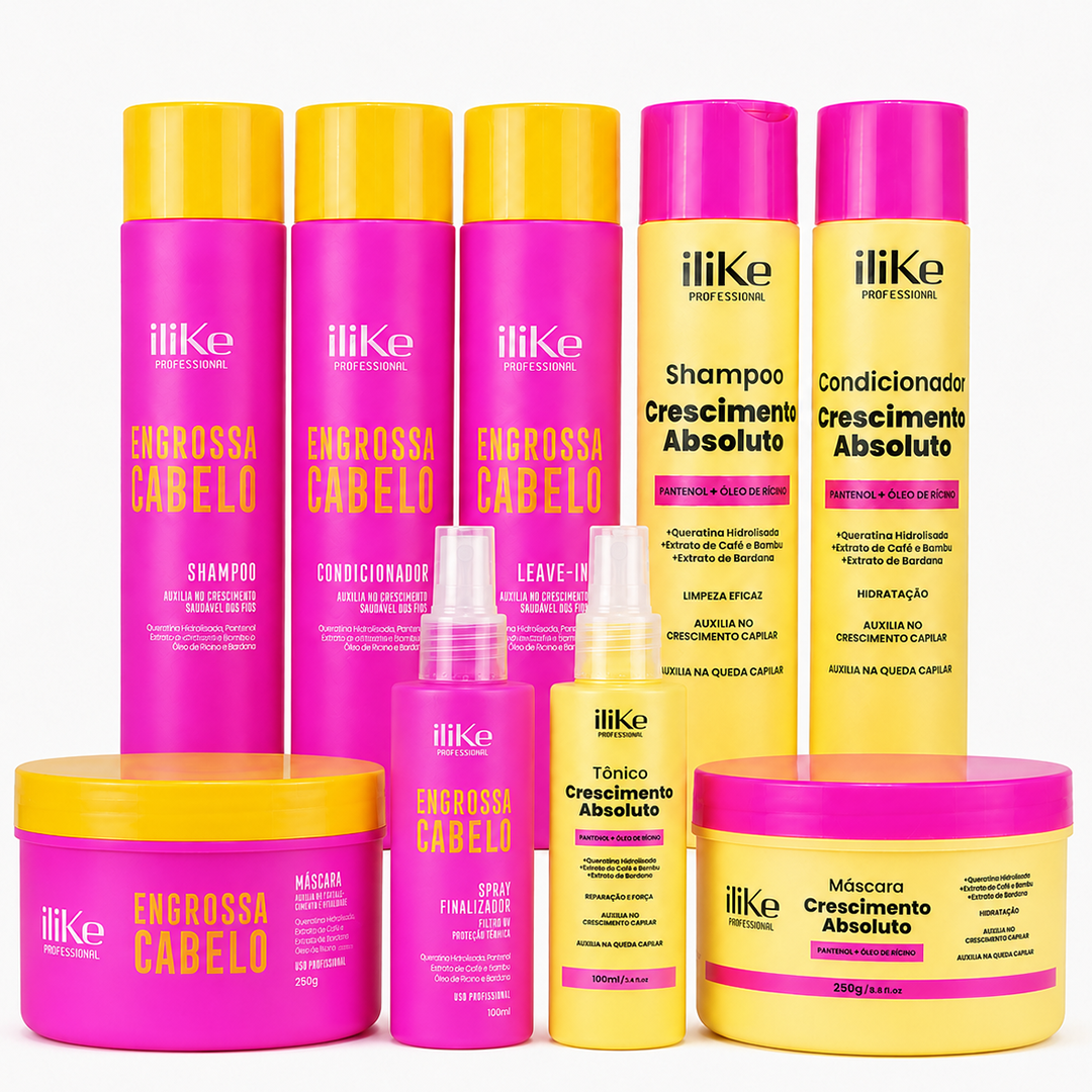 Kit Rapunzel - Engrossa Cabelo e Crescimento Absoluto - 9 Itens