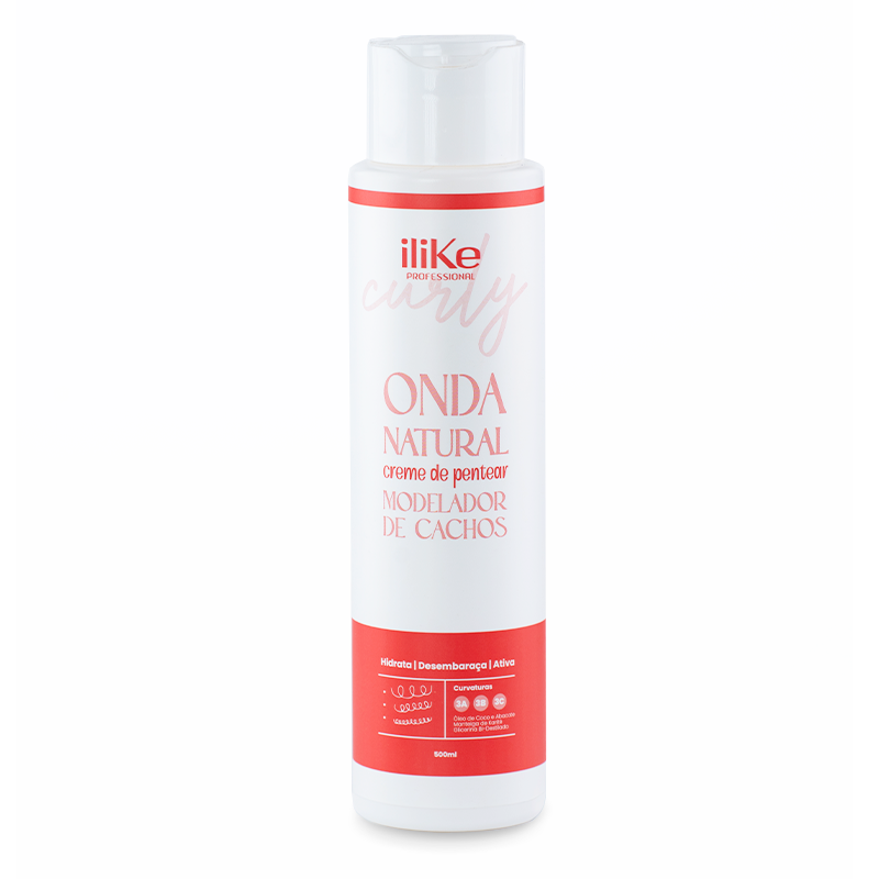 Onda Natural Creme de Pentear Modelador de Cachos 3ABC - 500ml