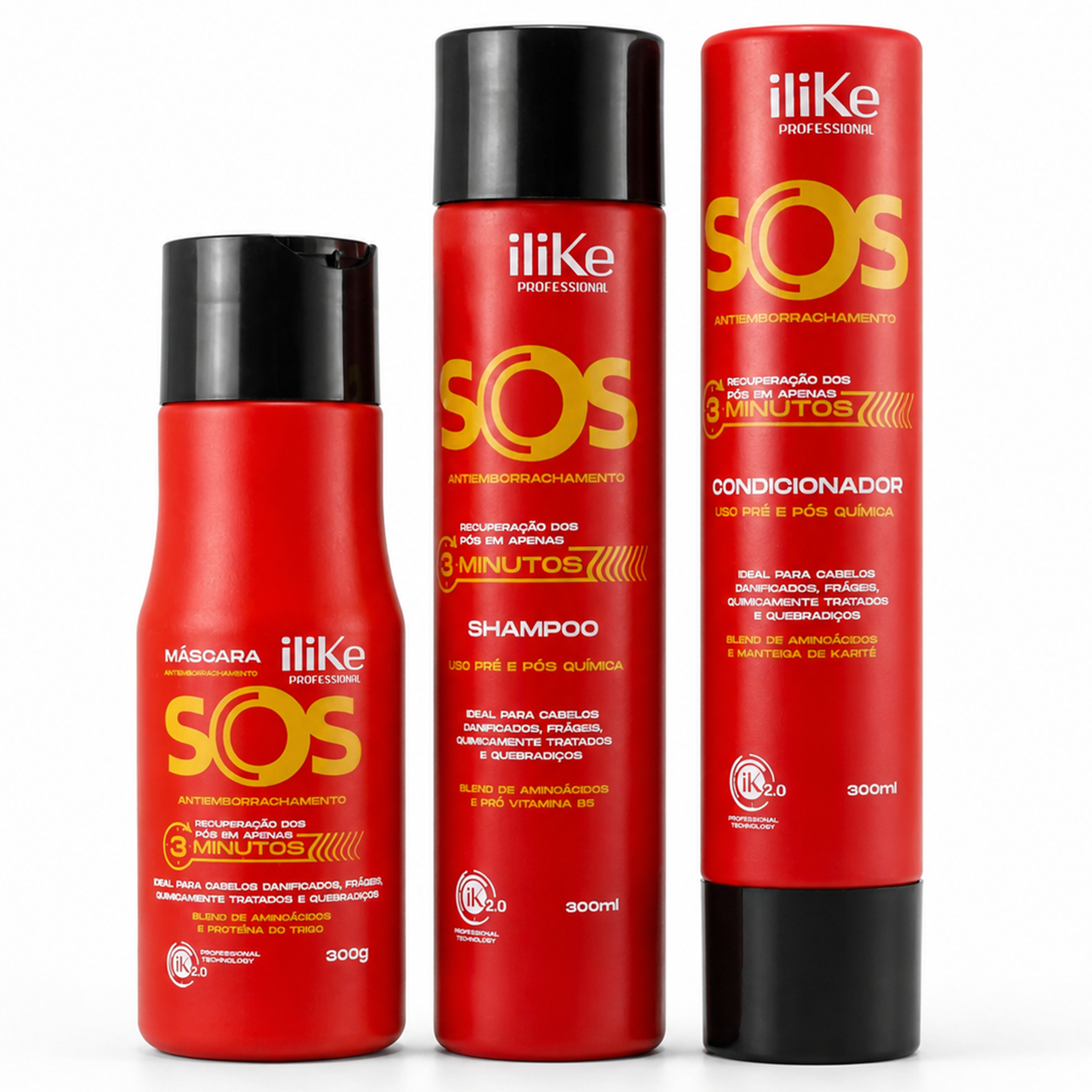 SOS Antiemborrachamento Reconstrutor Kit - 03 Produtos