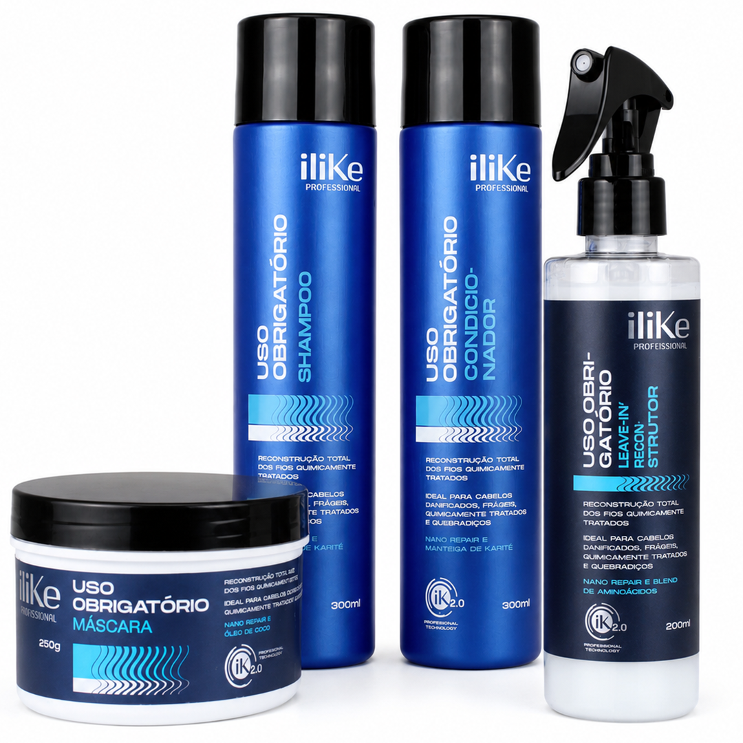 Uso Obrigatório Kit Reconstrutor - 04 Produtos