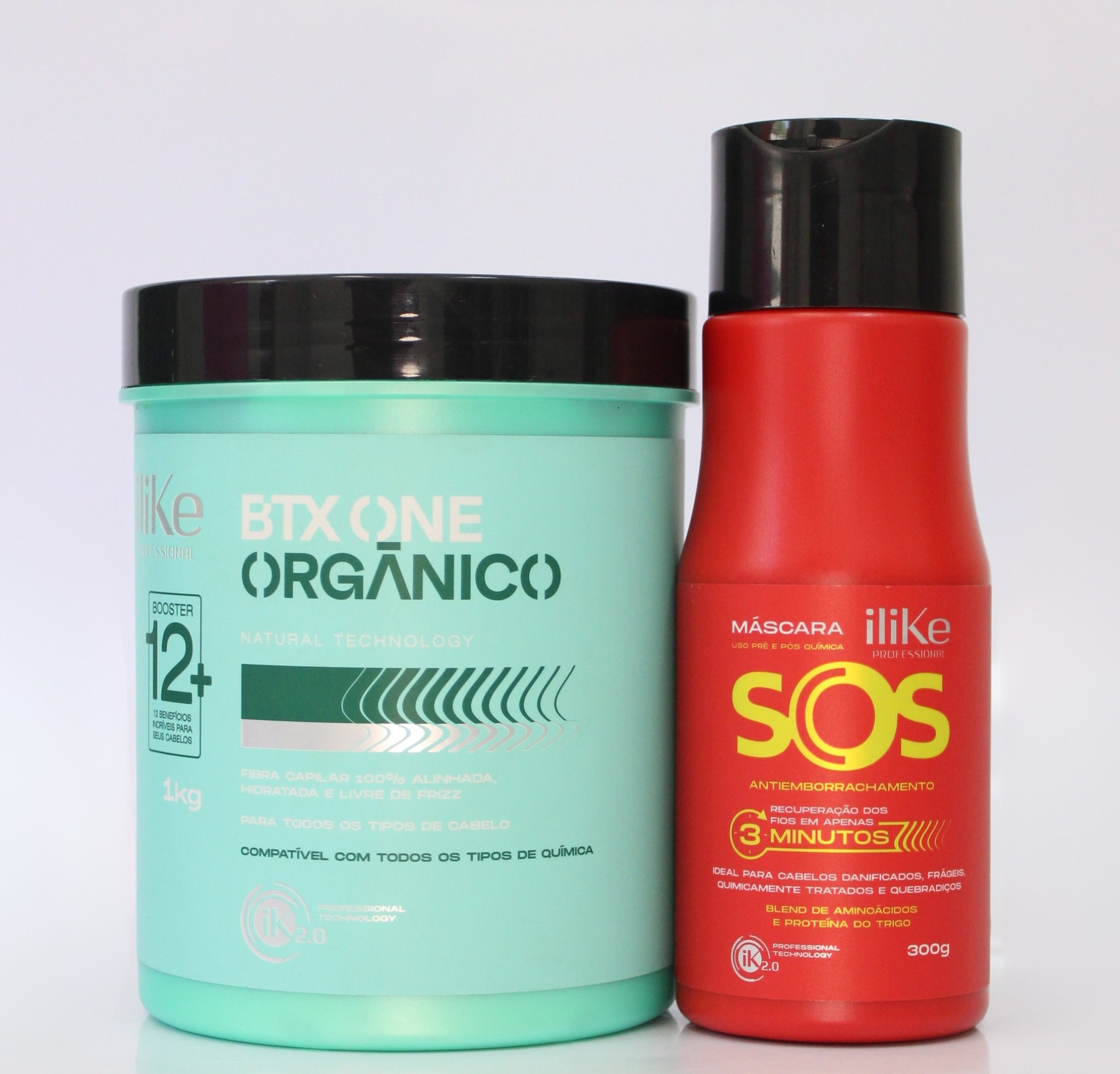 iLike Btox Orgânico - 1Kg + SOS Antiemborrachamento 300ml