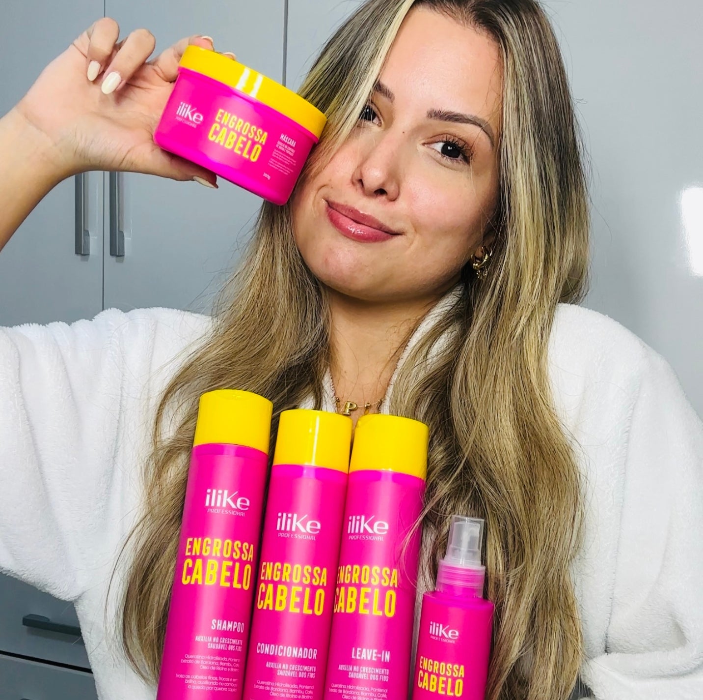 Engrossa Cabelo Kit Shampoo e Condicionador