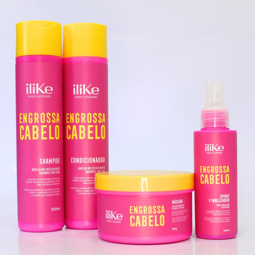 iLike Engrossa Cabelo Kit - 4 Produtos