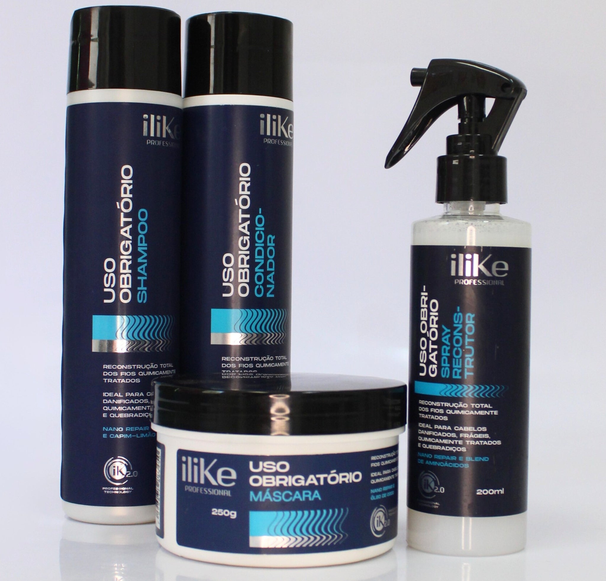 Uso Obrigatório Kit Reconstrutor - 04 Produtos