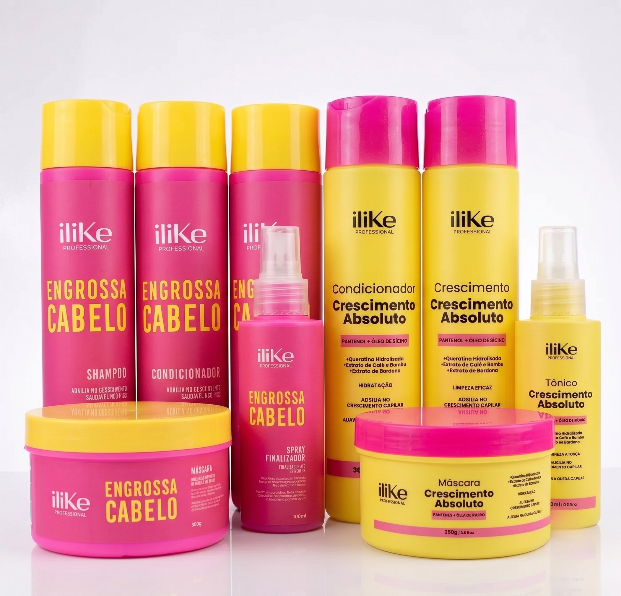 Kit Rapunzel - Engrossa Cabelo e Crescimento Absoluto - 9 Itens