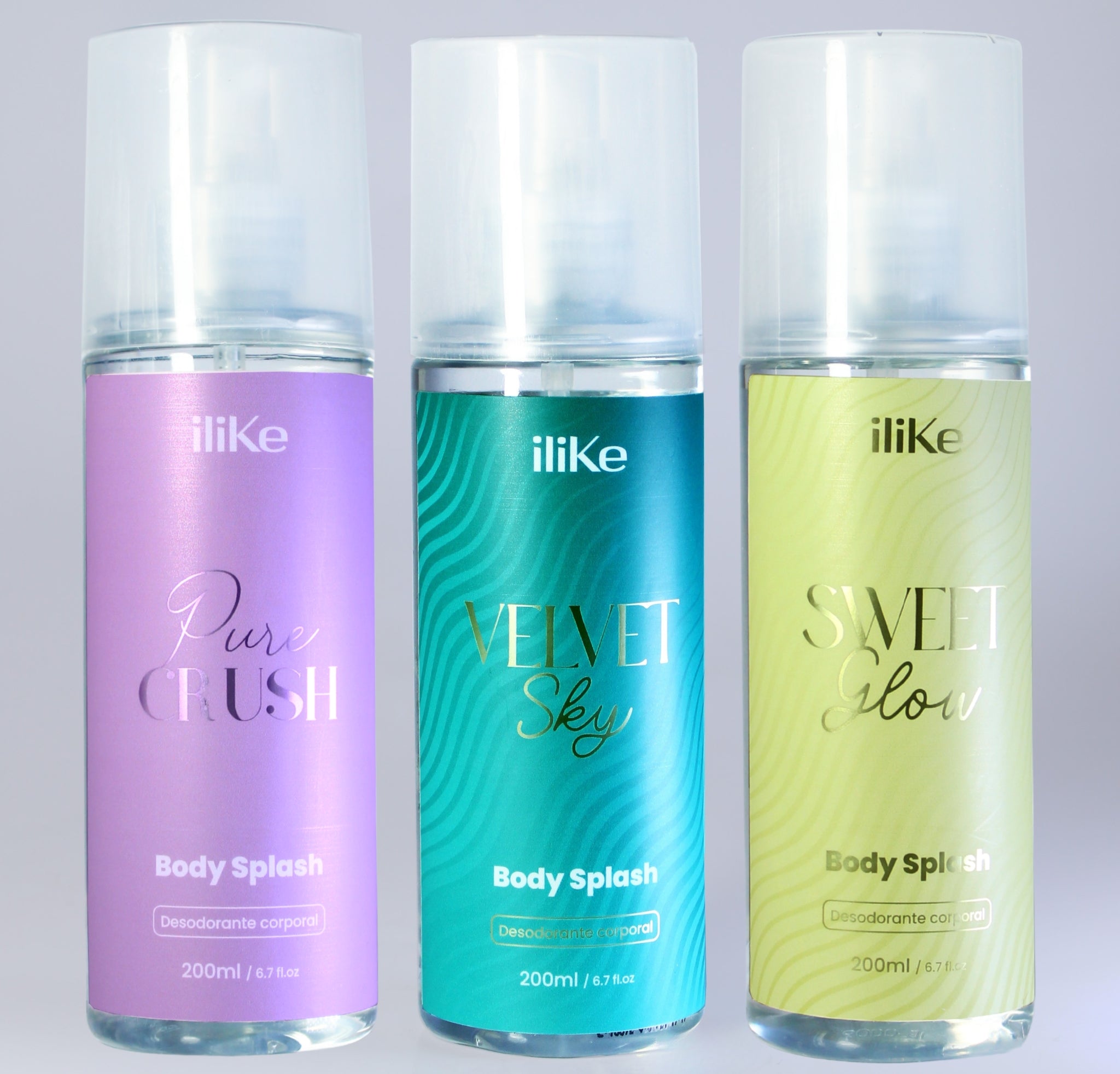 Kit 3 Body Splash - Pure Crush, Velvet Sky, Sweet Glow