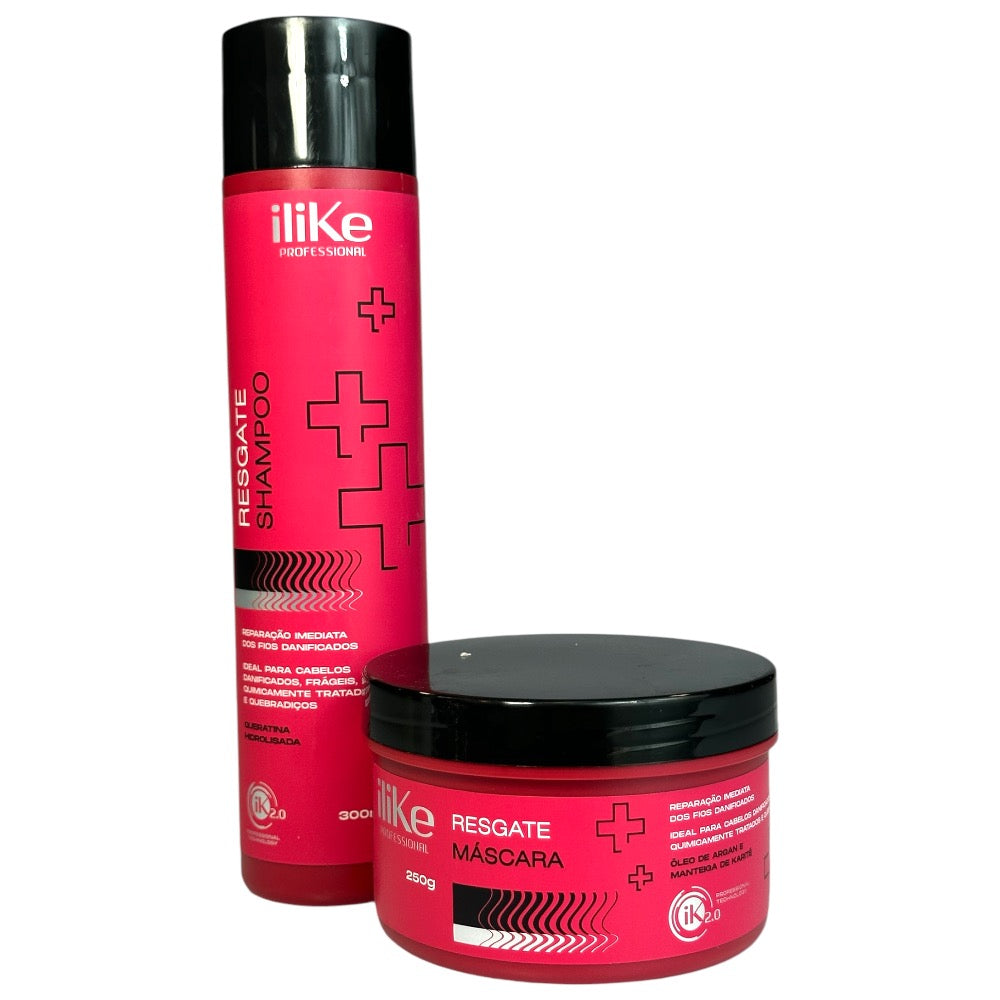 iLike Resgate Kit Duo - Shampoo e Máscara