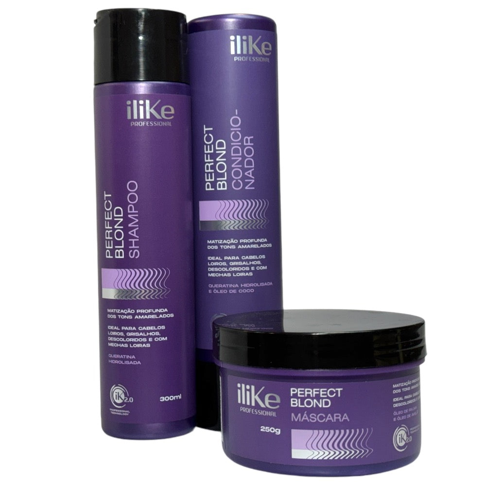 iLike Perfect Blond Kit Loira Intensa - 03 Produtos