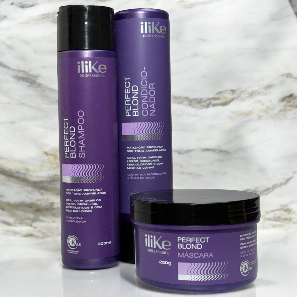 iLike Perfect Blond Kit Loira Intensa - 03 Produtos