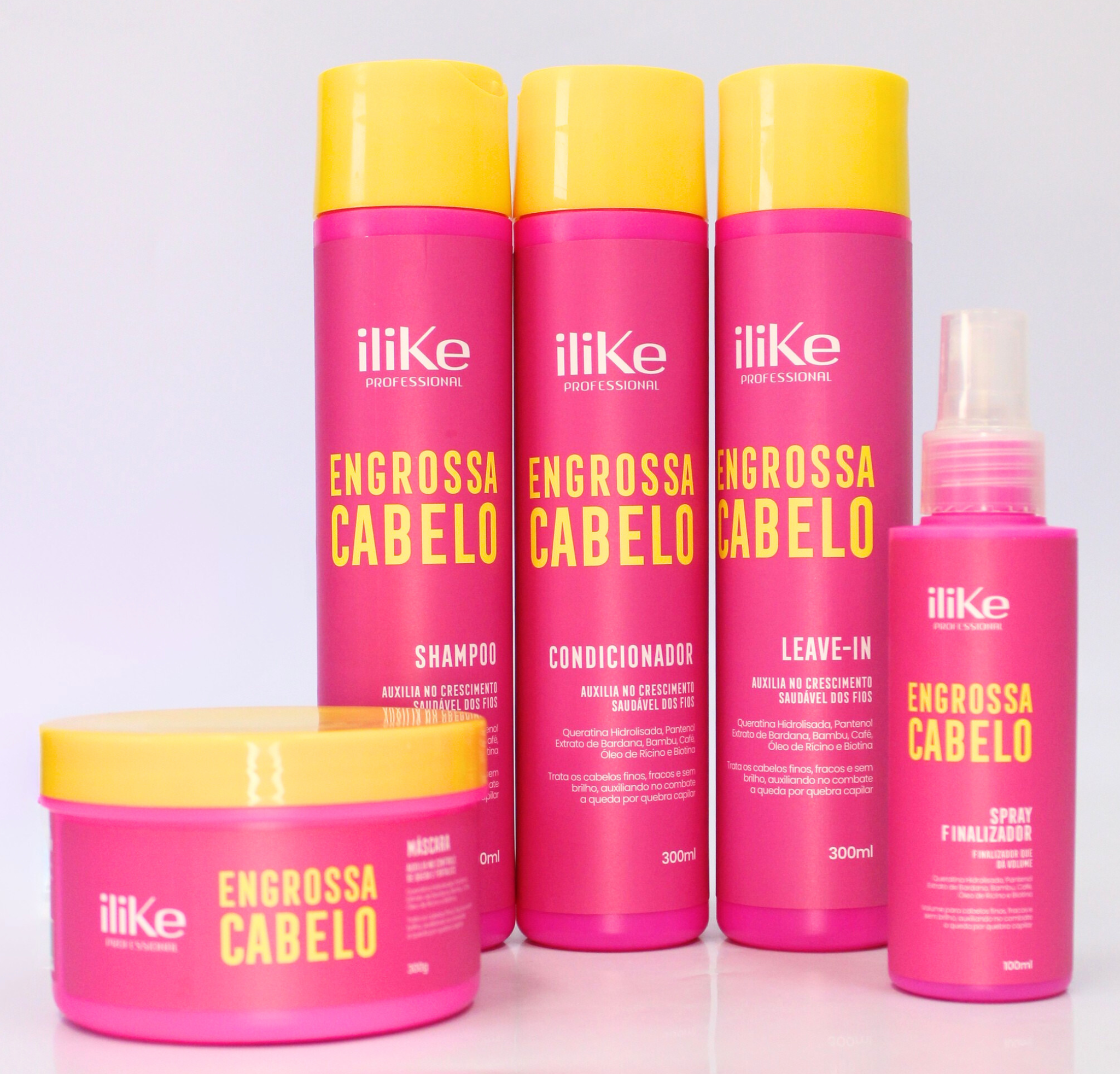 iLike Engrossa Cabelo Kit Completo - 5 Produtos