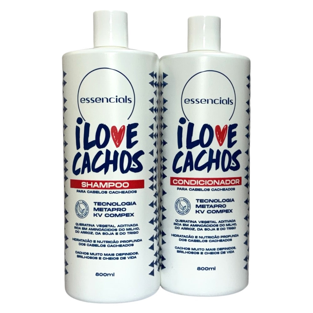 Essencials Kit I Love Cachos Shampoo e Condicionador - ( 2x 800ml )