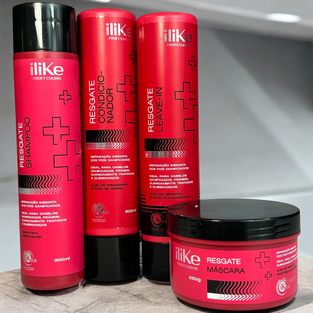 iLike Resgate Kit Reconstrução Intensa - 04 Produtos