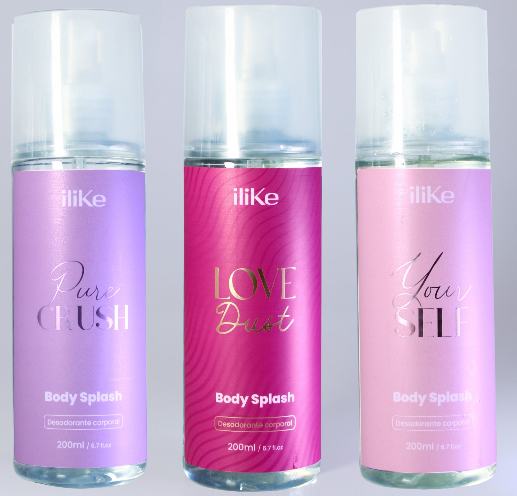 Kit 3 Body Splash - Pure Crush, Love Dust, Yourself