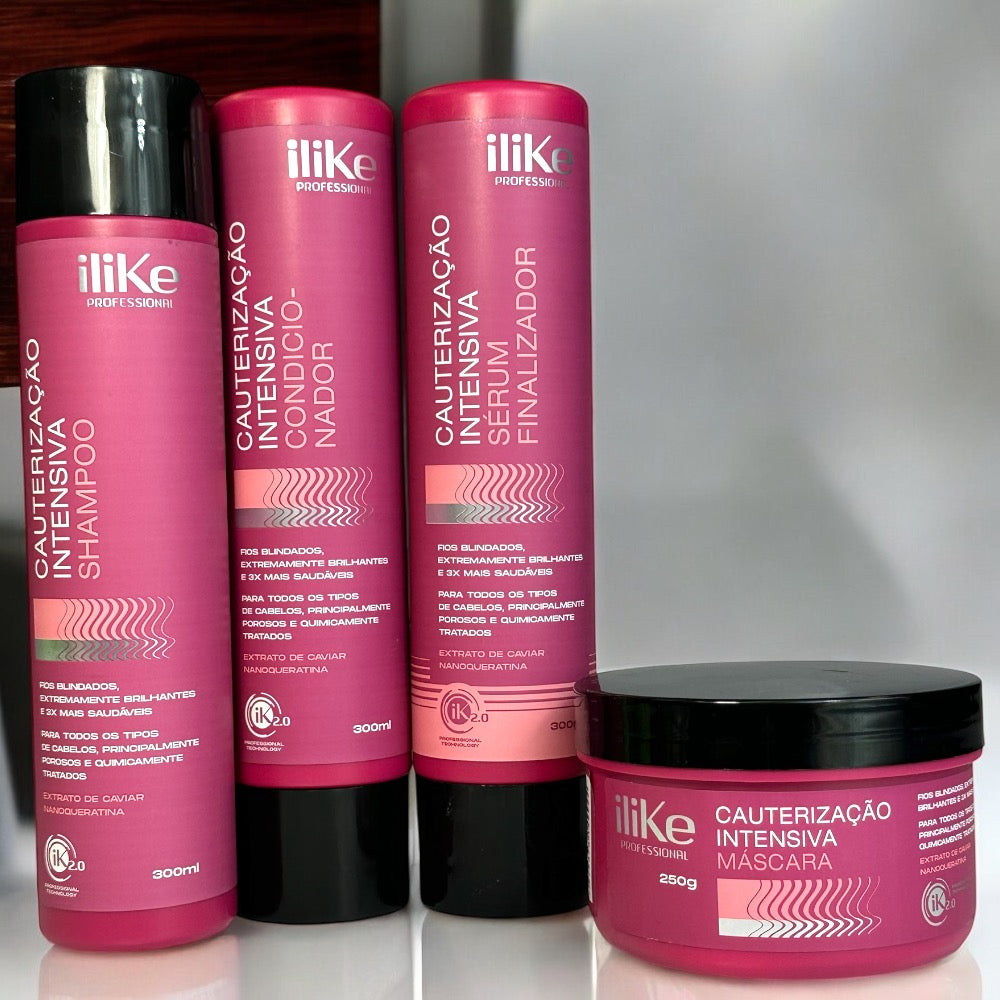 iLike Cauterização Intensiva Kit Completo - 4 Produtos