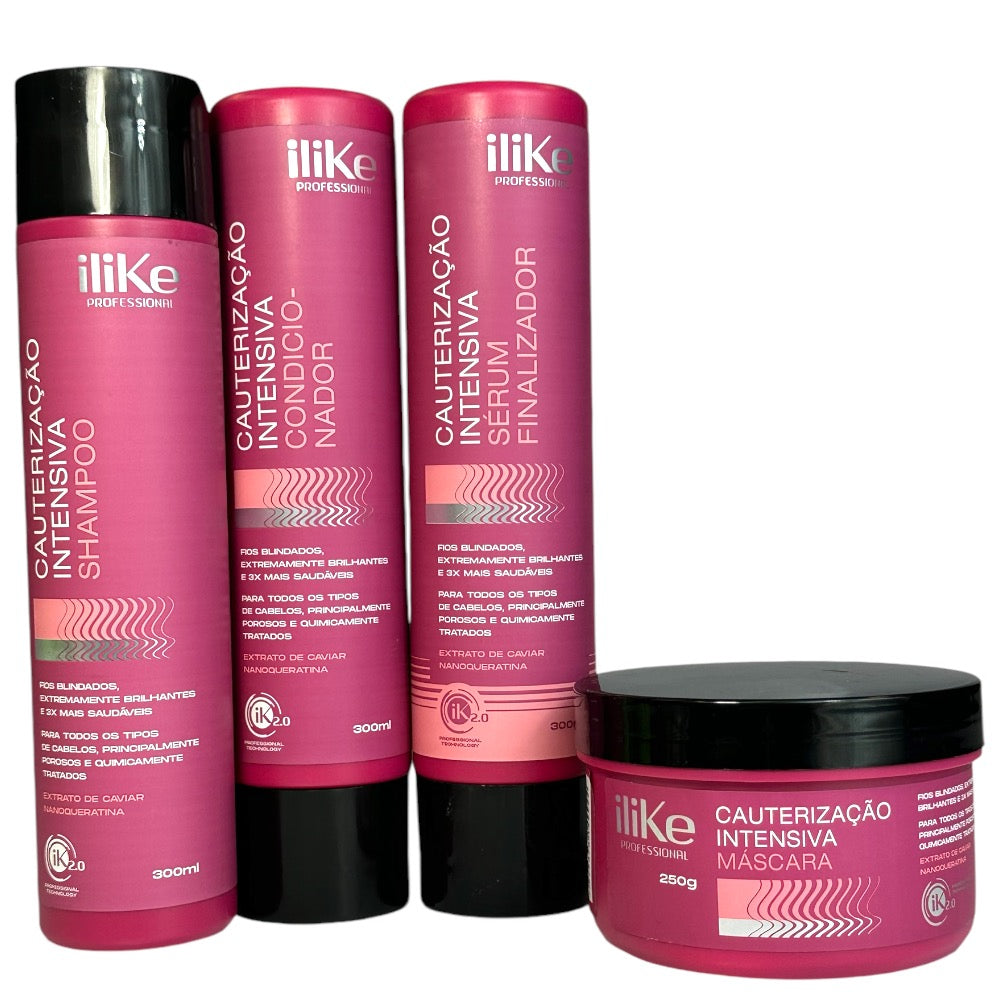 iLike Cauterização Intensiva Kit Completo - 4 Produtos