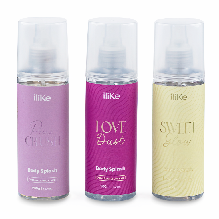 Kit 3 Body Splash - Pure Crush, Love Dust, Sweet Glow