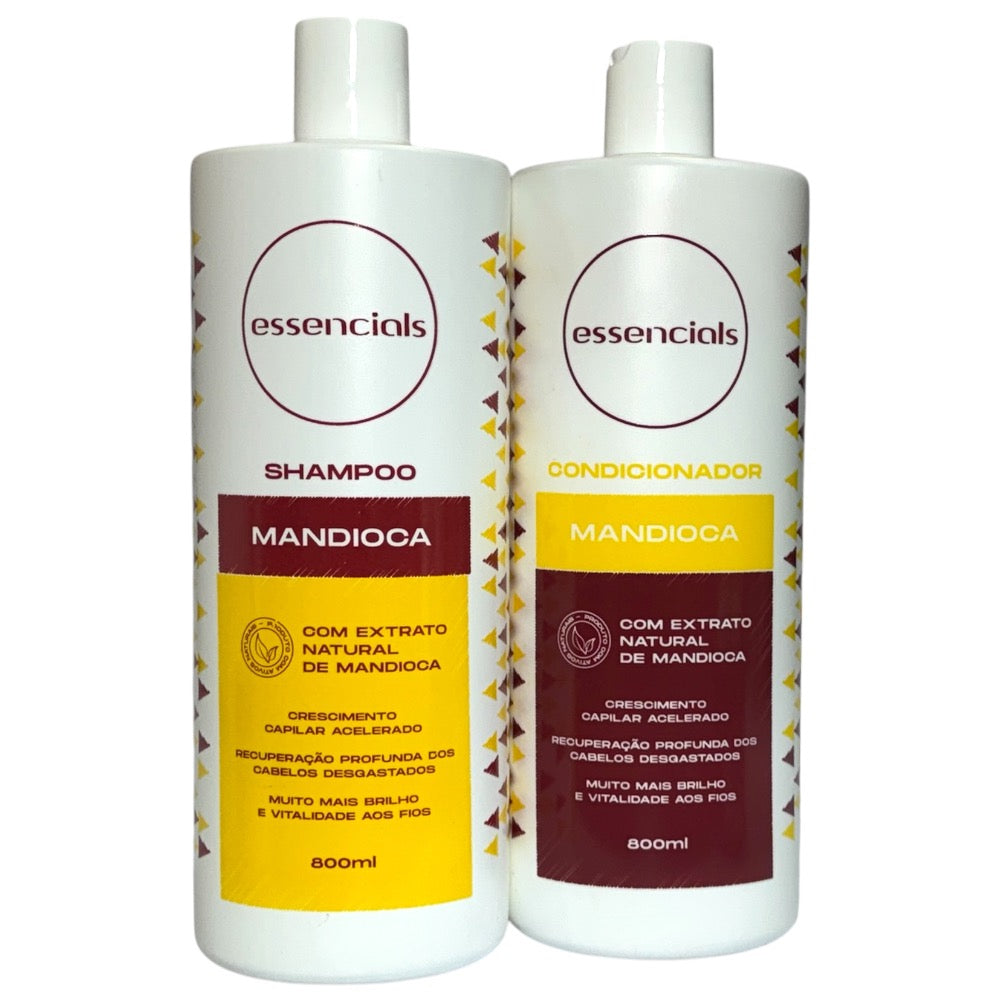 Essencials Kit Mandioca Shampoo e Condicionador - ( 2x800ml )