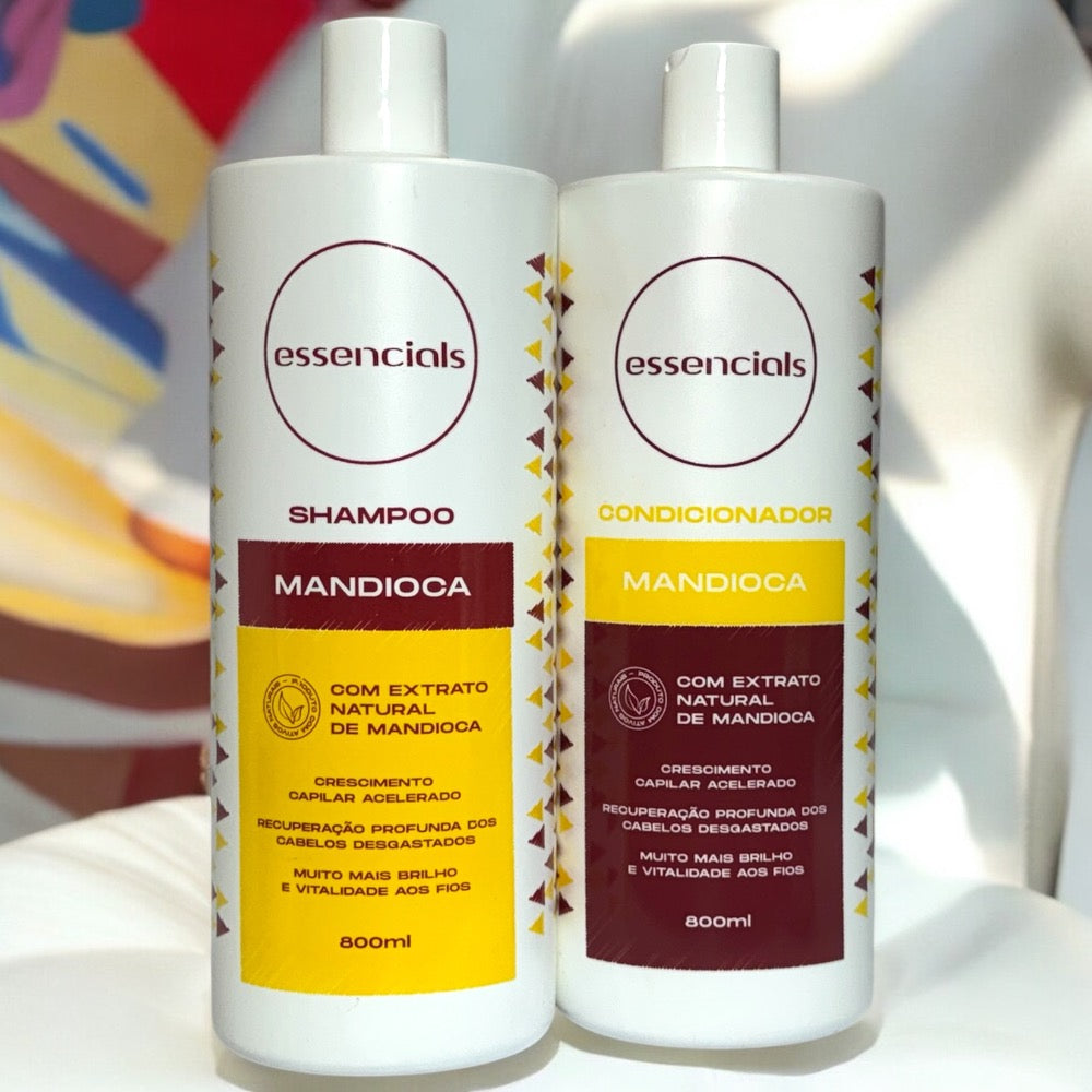 Essencials Kit Mandioca Shampoo e Condicionador - ( 2x800ml )