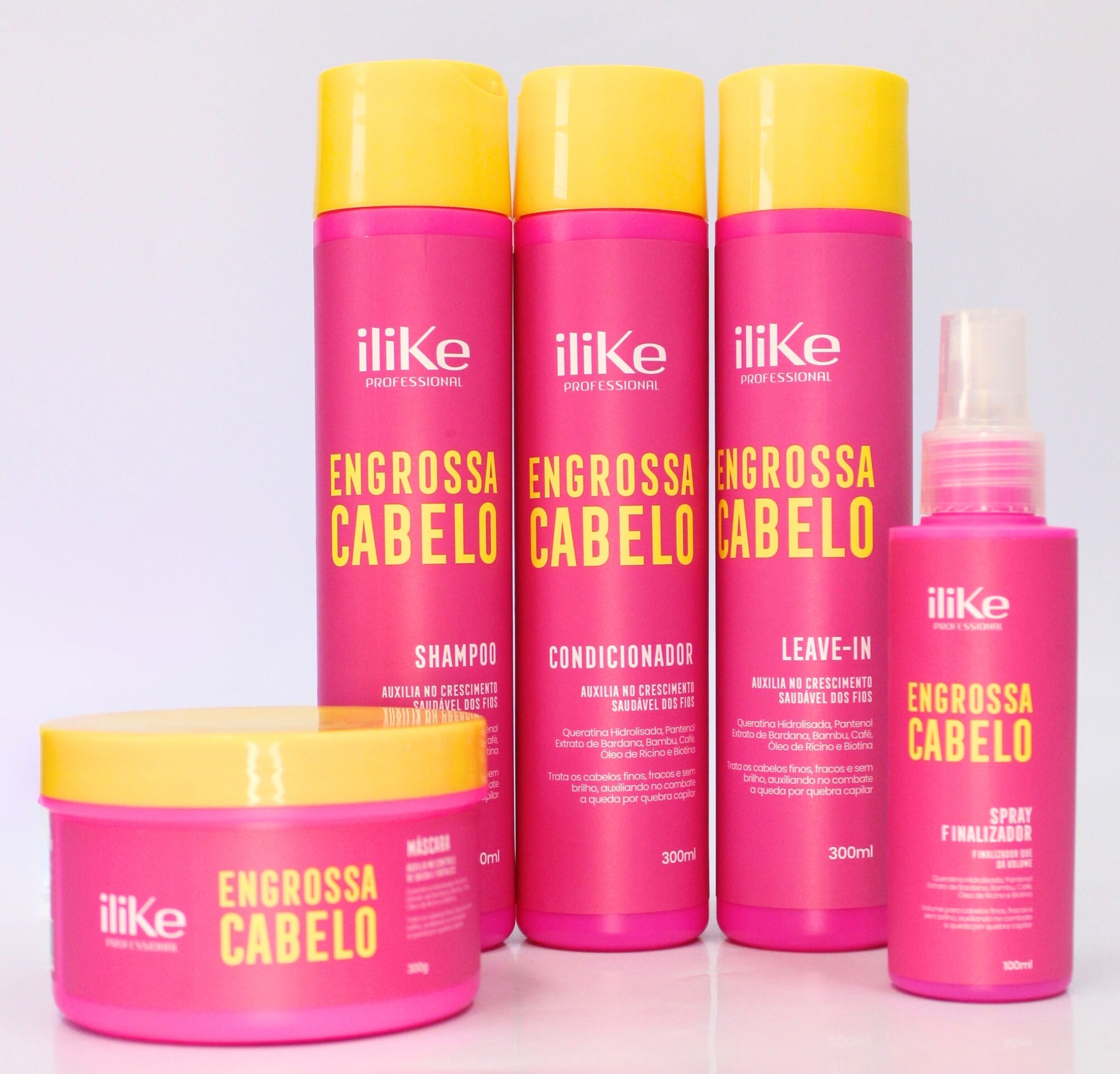 Engrossa Cabelo Kit Completo - 5 Produtos