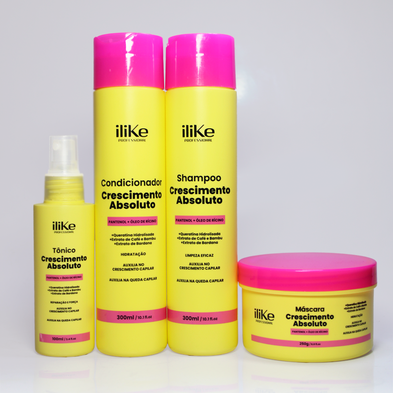 iLike Crescimento Absoluto Kit Completo - 4 Produtos