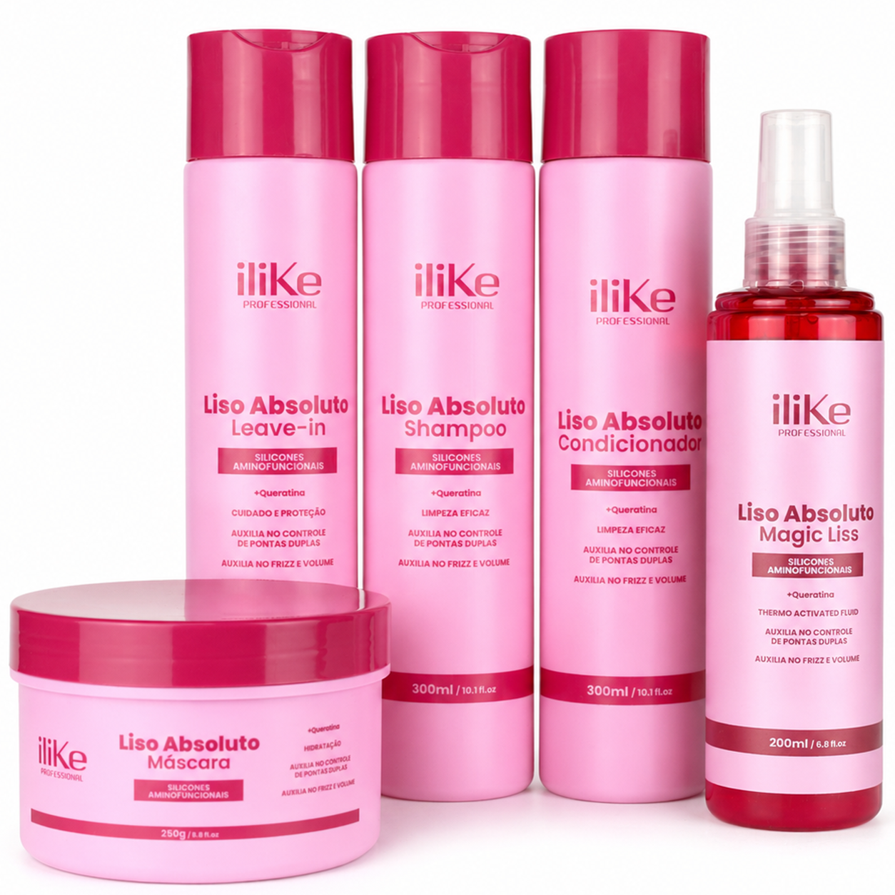 Liso Absoluto Kit Completo - 5 Produtos