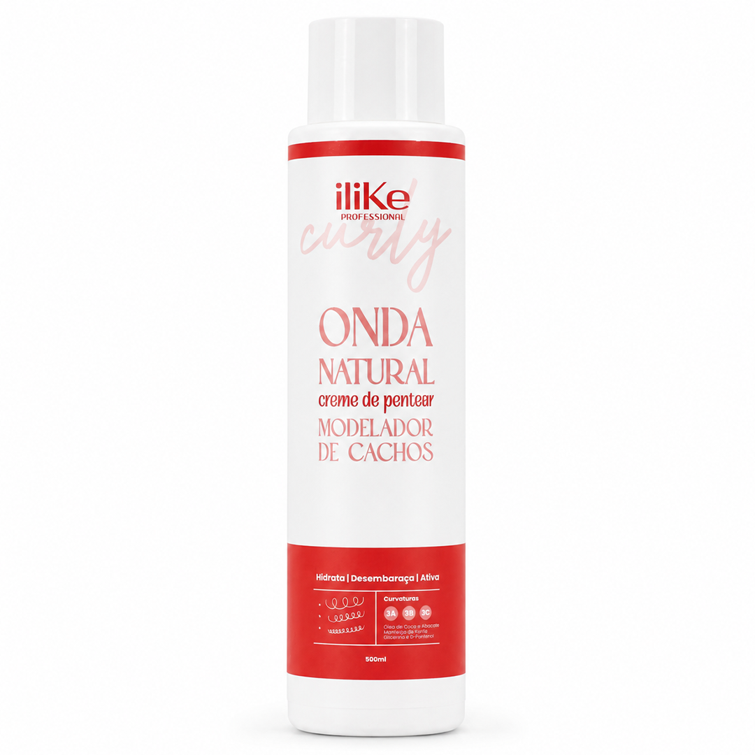 Onda Natural Creme de Pentear Modelador de Cachos 3ABC - 500ml