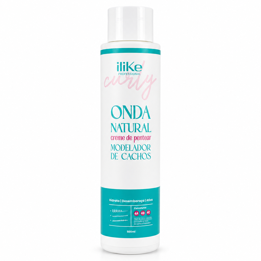Onda Natural Creme de Pentear Modelador de Cachos 4ABC - 500ml