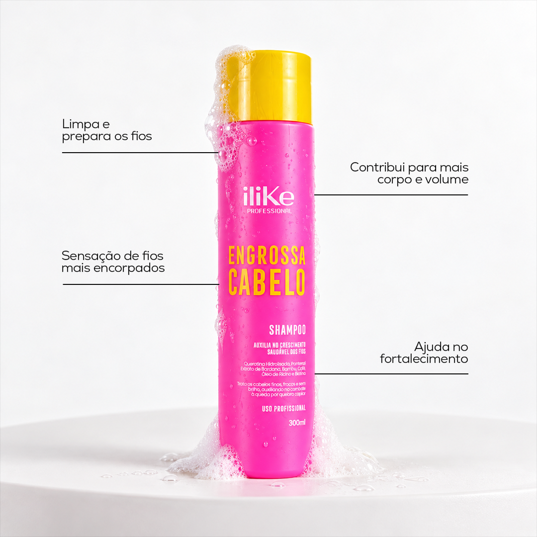 Shampoo Engrossa Cabelo - 300g