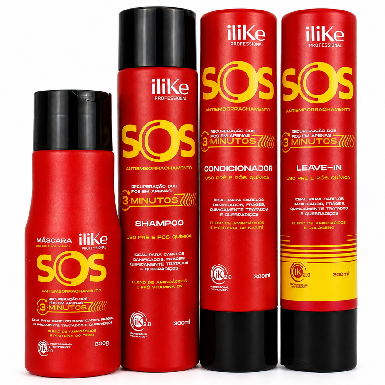 SOS Antiemborrachamento Kit Reconstrutor - 4 Produtos