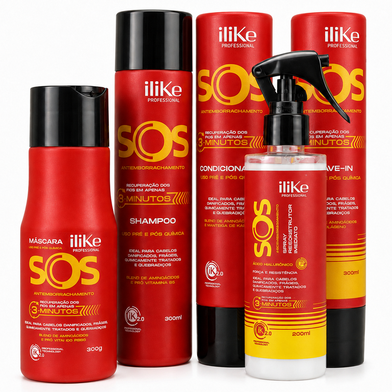 SOS Antiemborrachamento Kit Reconstrutor - 5 Produtos