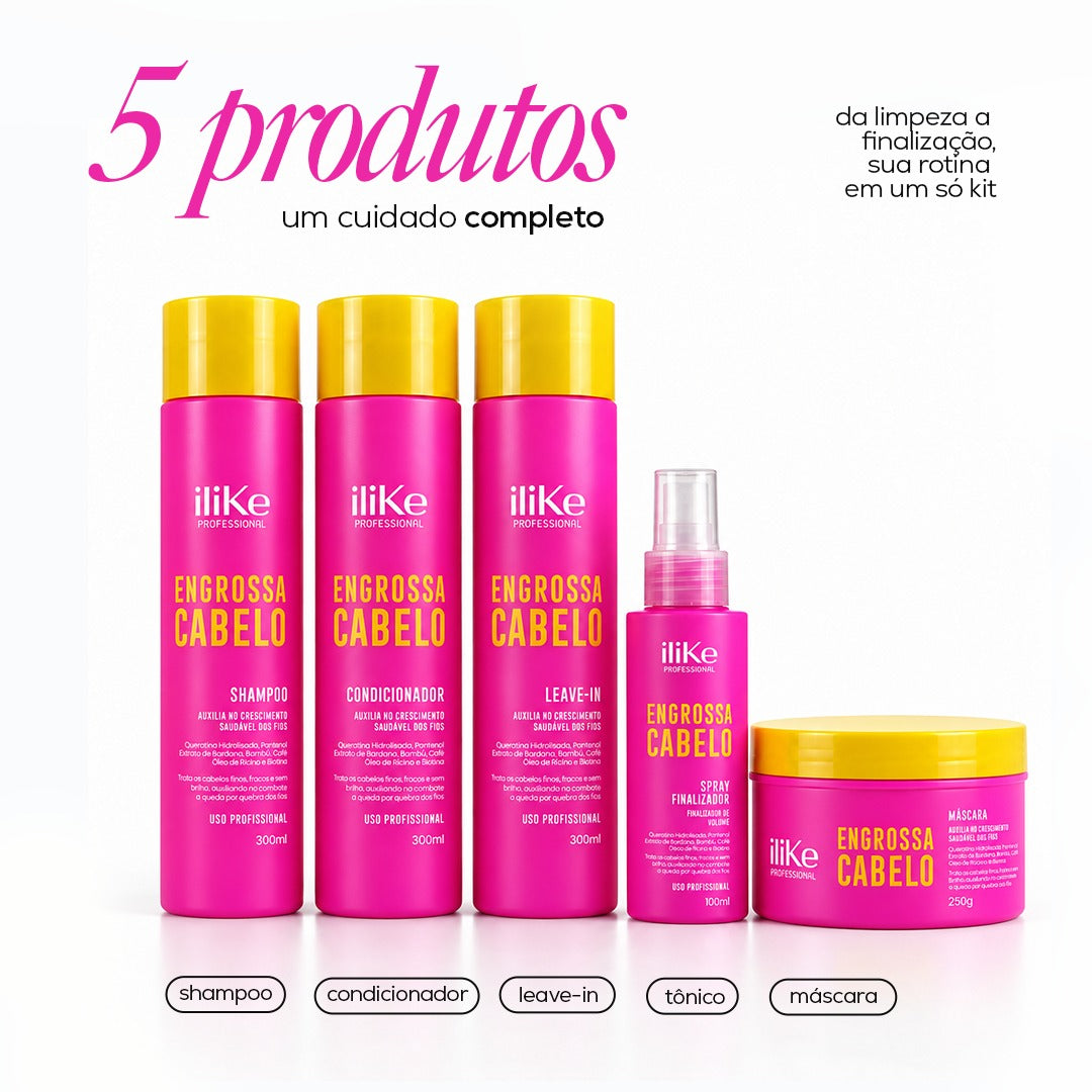 Kit Engrossa Cabelo Completo