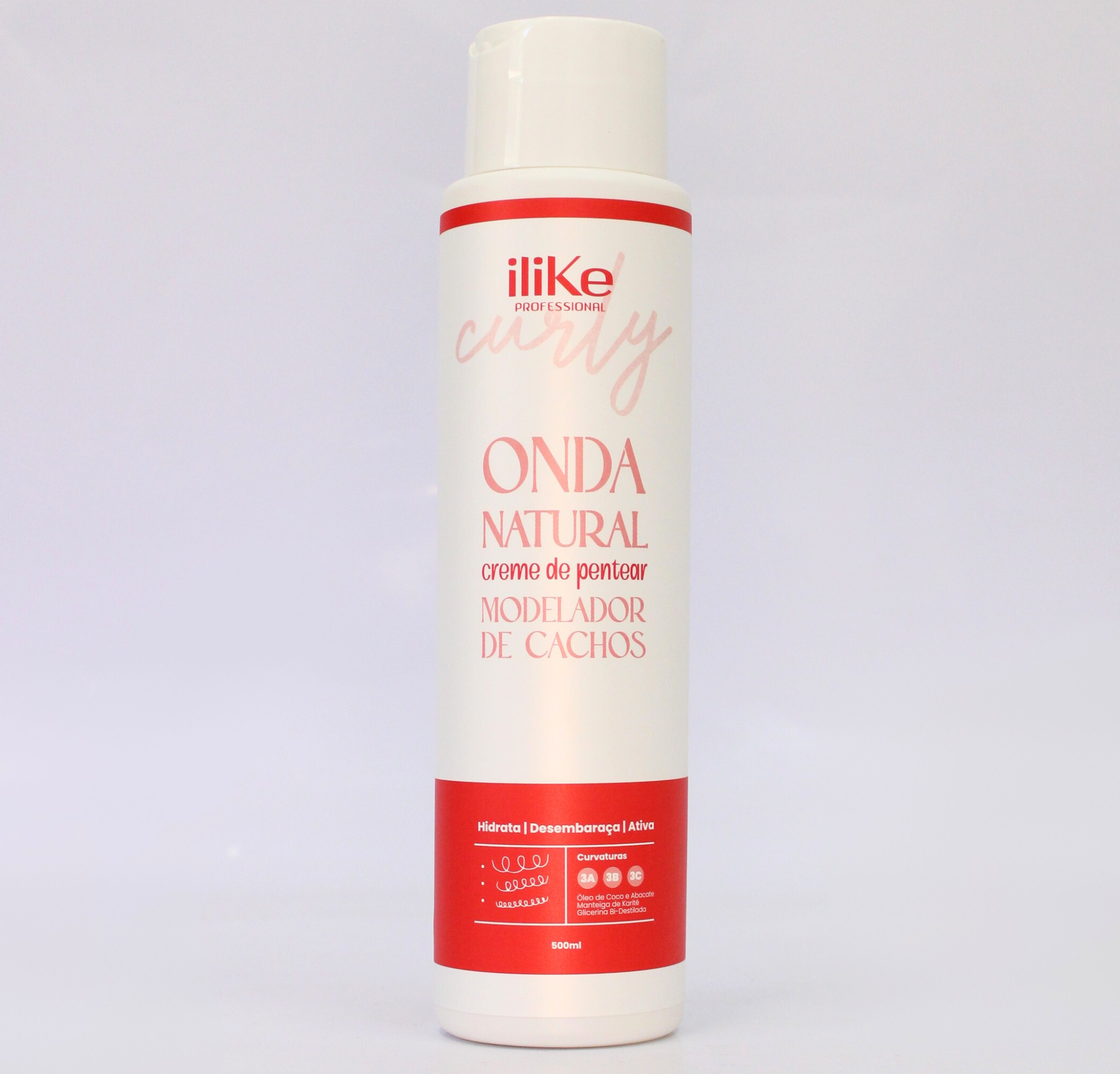 iLike Onda Natural Creme de Pentear Modelador de Cachos 3ABC - 500ml