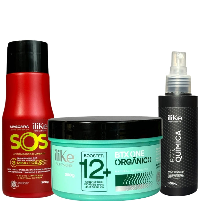 iLike Kit Liso Orgânico Perfeito - 3 Produtos